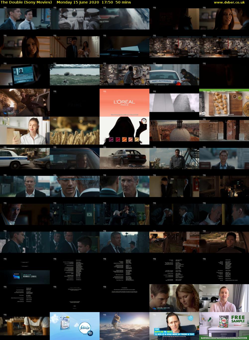 The Double (Sony Movies) Monday 15 June 2020 17:50 - 18:40