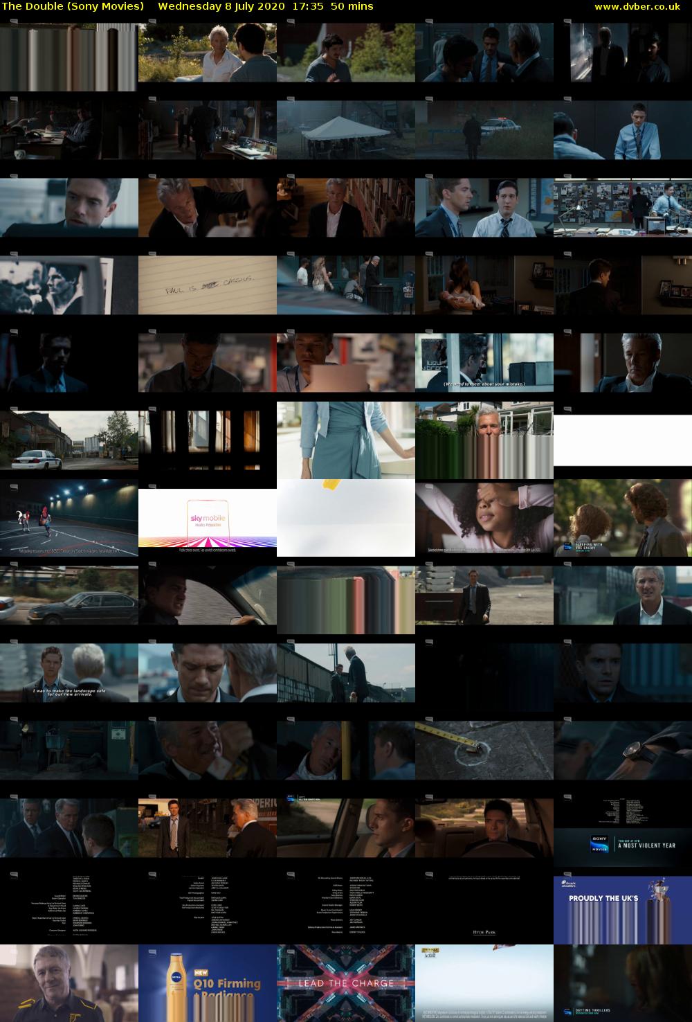 The Double (Sony Movies) Wednesday 8 July 2020 17:35 - 18:25