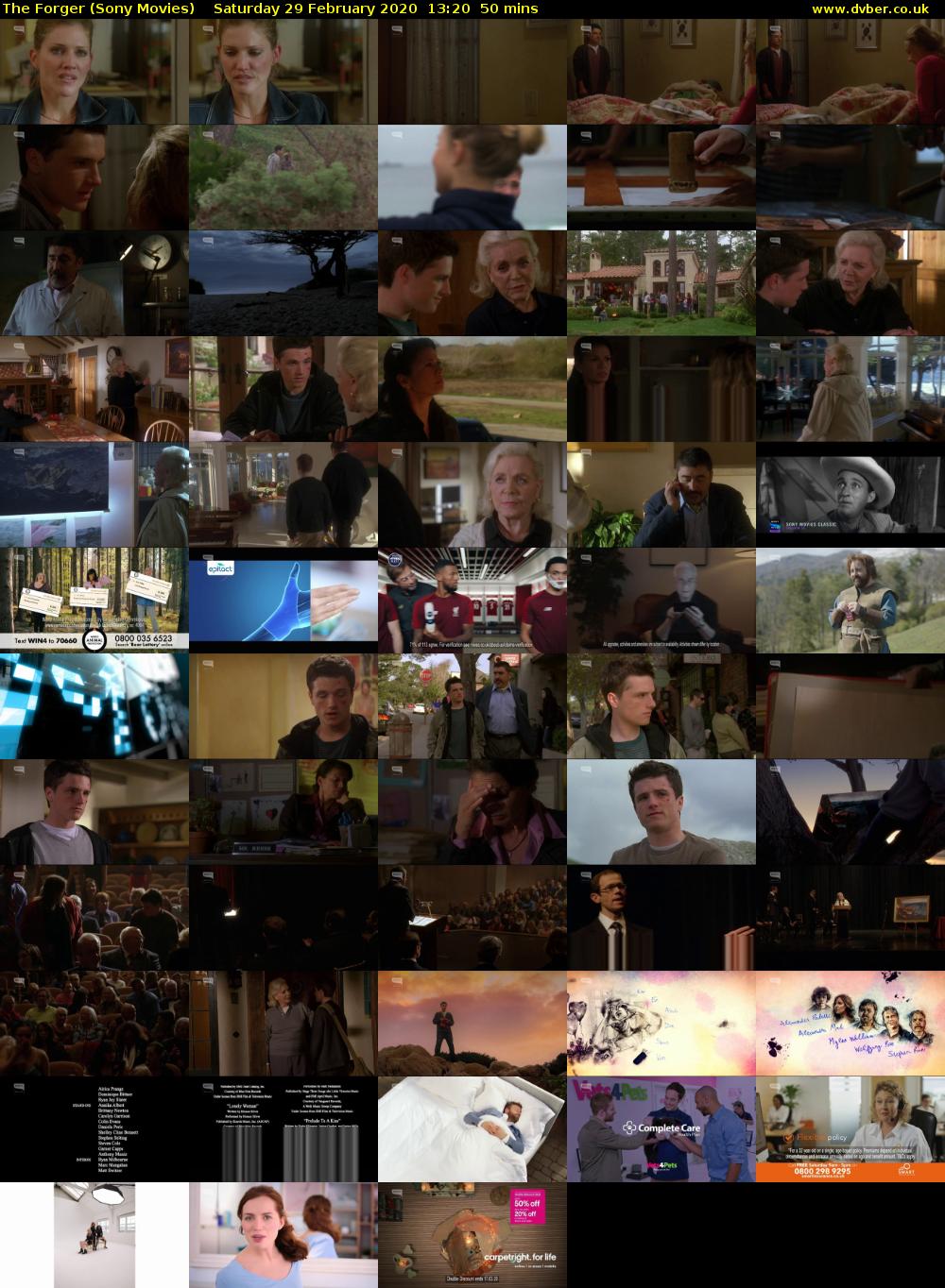 The Forger (Sony Movies) Saturday 29 February 2020 13:20 - 14:10