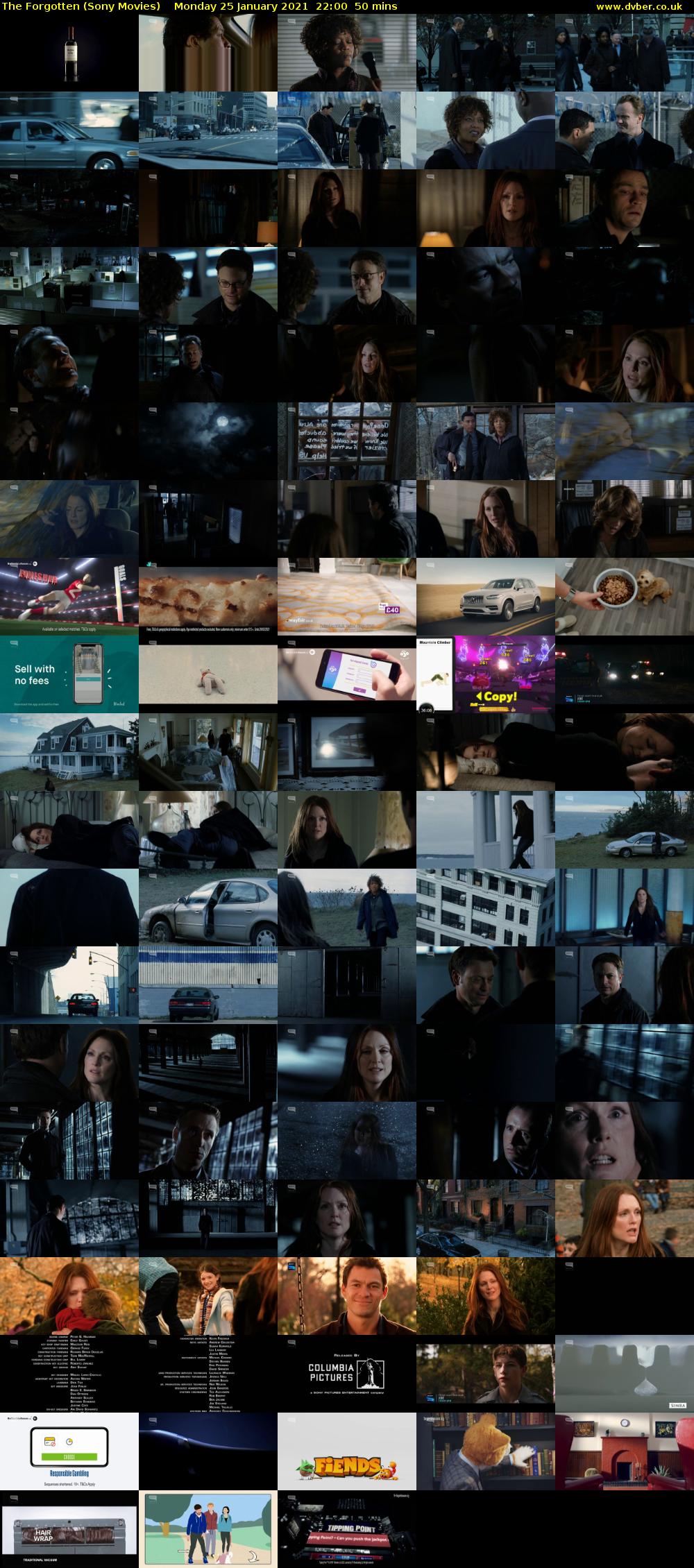 The Forgotten (Sony Movies) Monday 25 January 2021 22:00 - 22:50