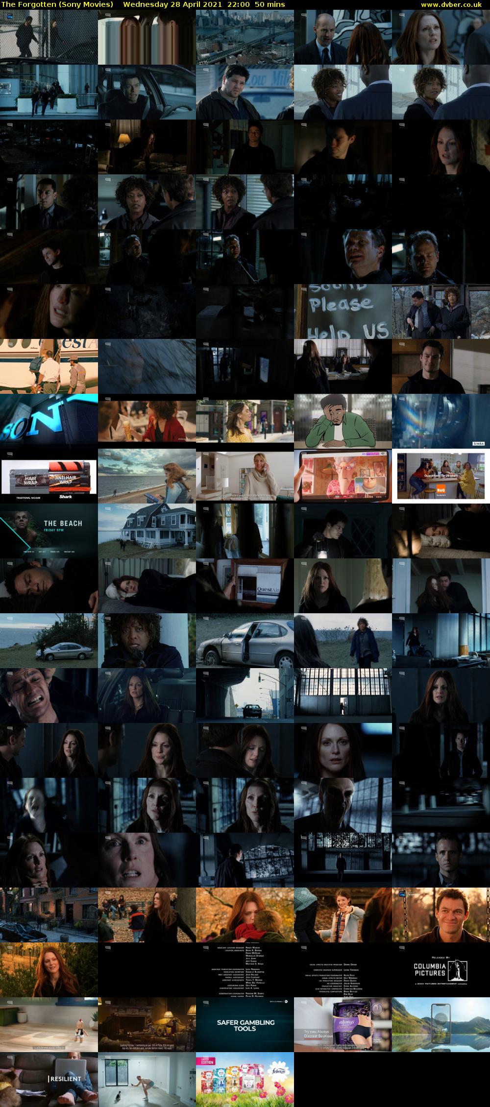 The Forgotten (Sony Movies) Wednesday 28 April 2021 22:00 - 22:50