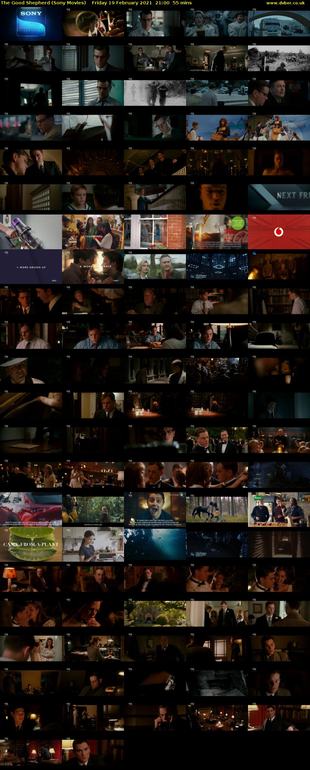 The Good Shepherd (Sony Movies) Friday 19 February 2021 21:00 - 21:55