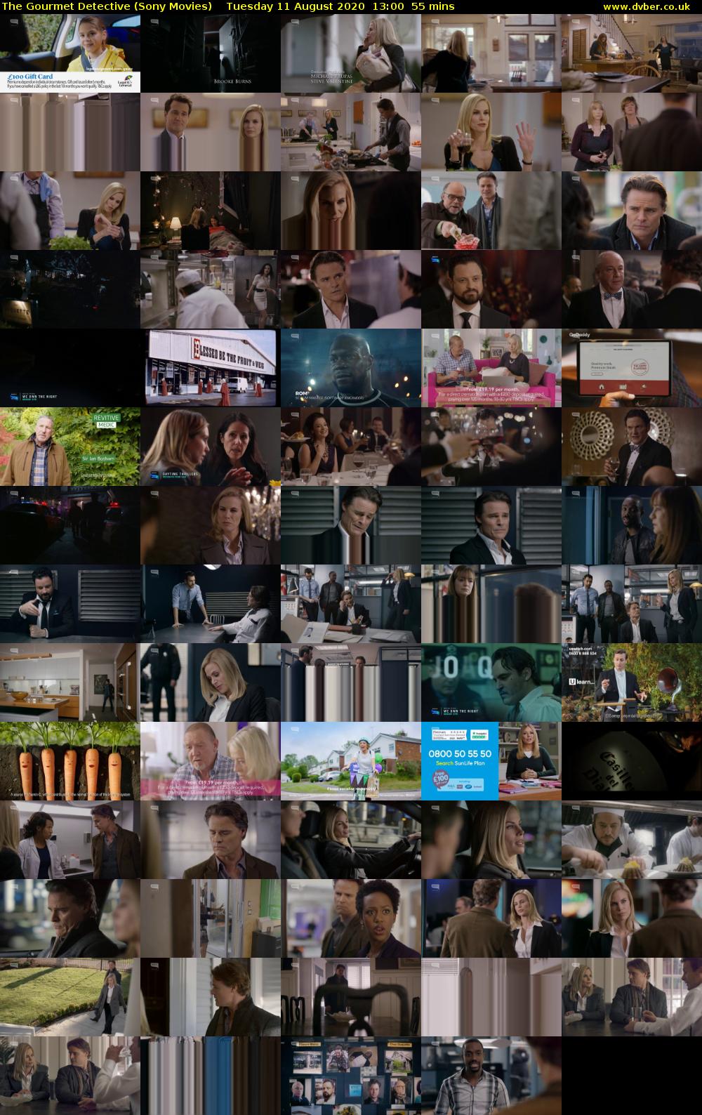 The Gourmet Detective (Sony Movies) Tuesday 11 August 2020 13:00 - 13:55