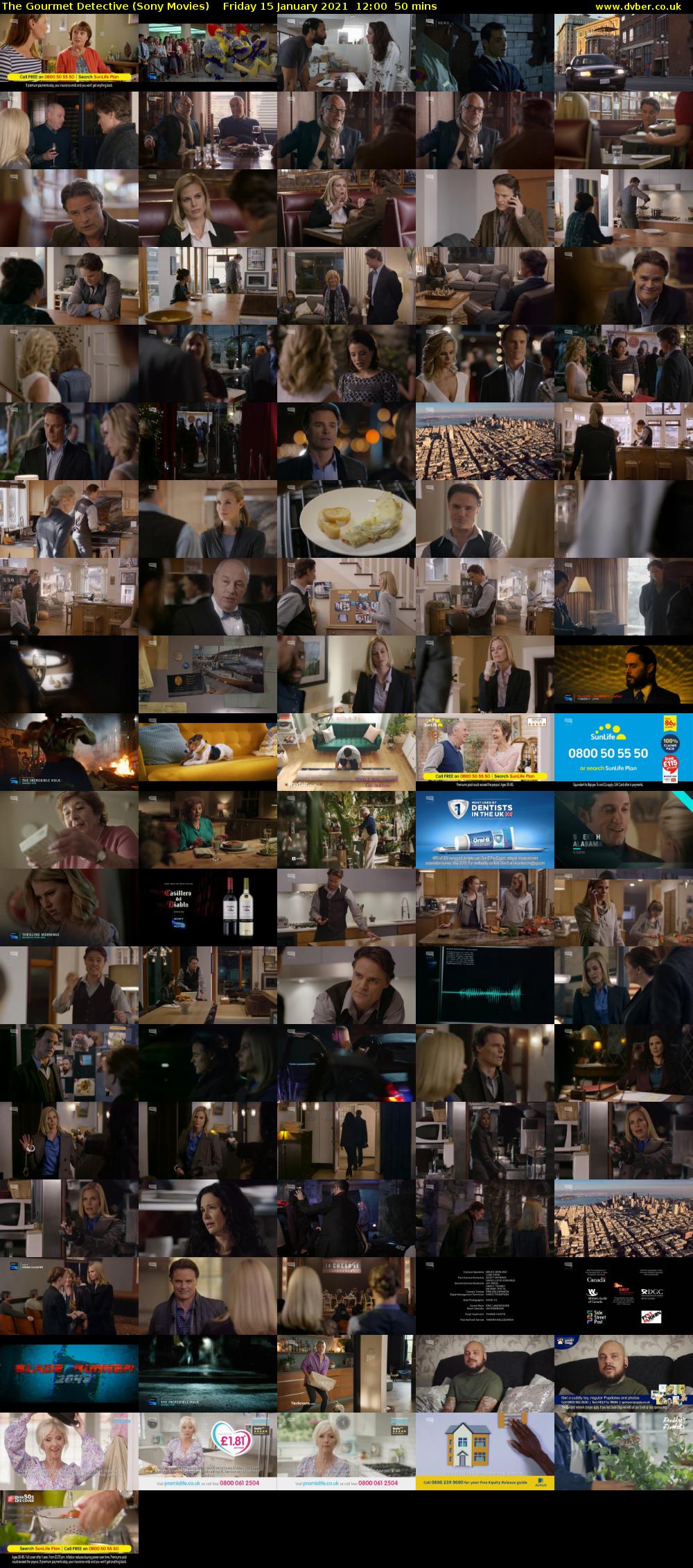 The Gourmet Detective (Sony Movies) Friday 15 January 2021 12:00 - 12:50
