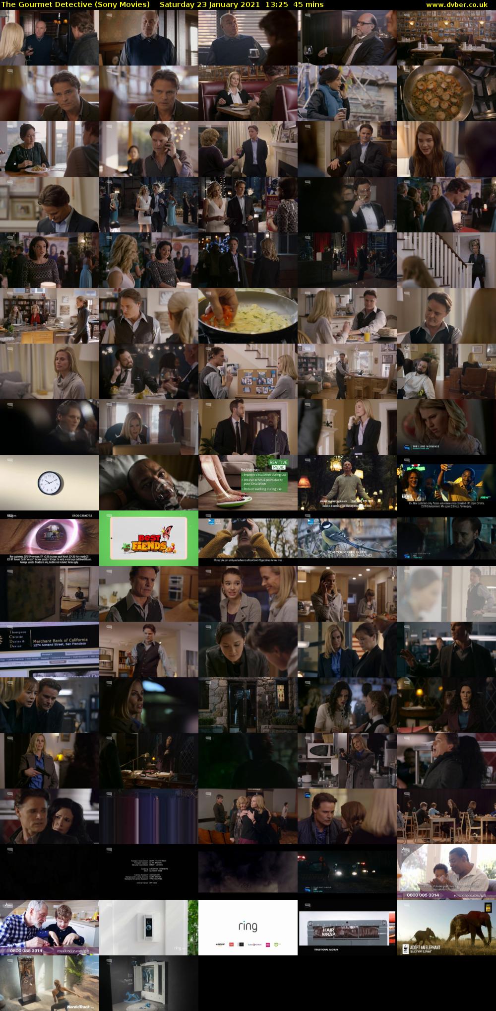 The Gourmet Detective (Sony Movies) Saturday 23 January 2021 13:25 - 14:10