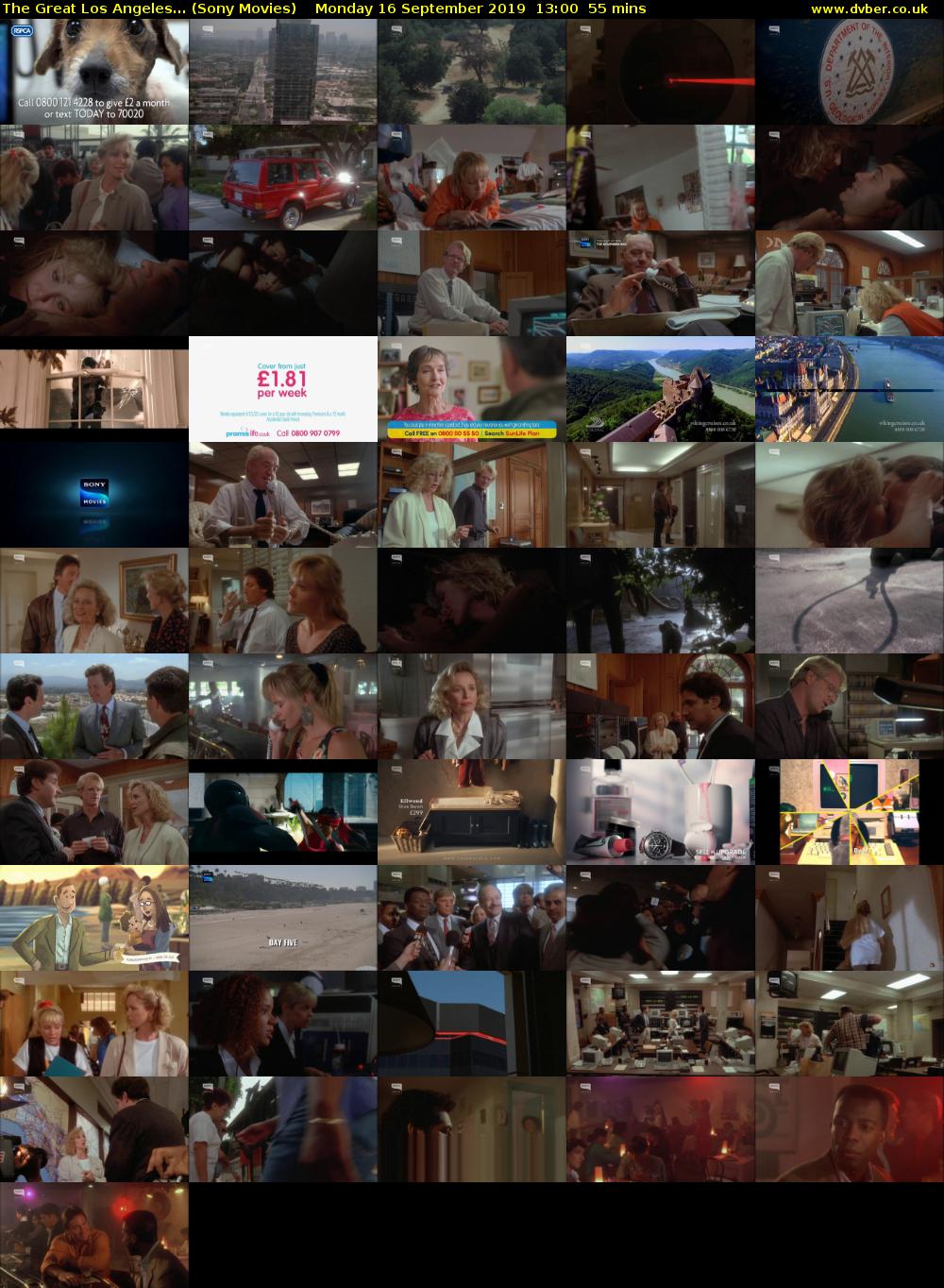 The Great Los Angeles... (Sony Movies) Monday 16 September 2019 13:00 - 13:55