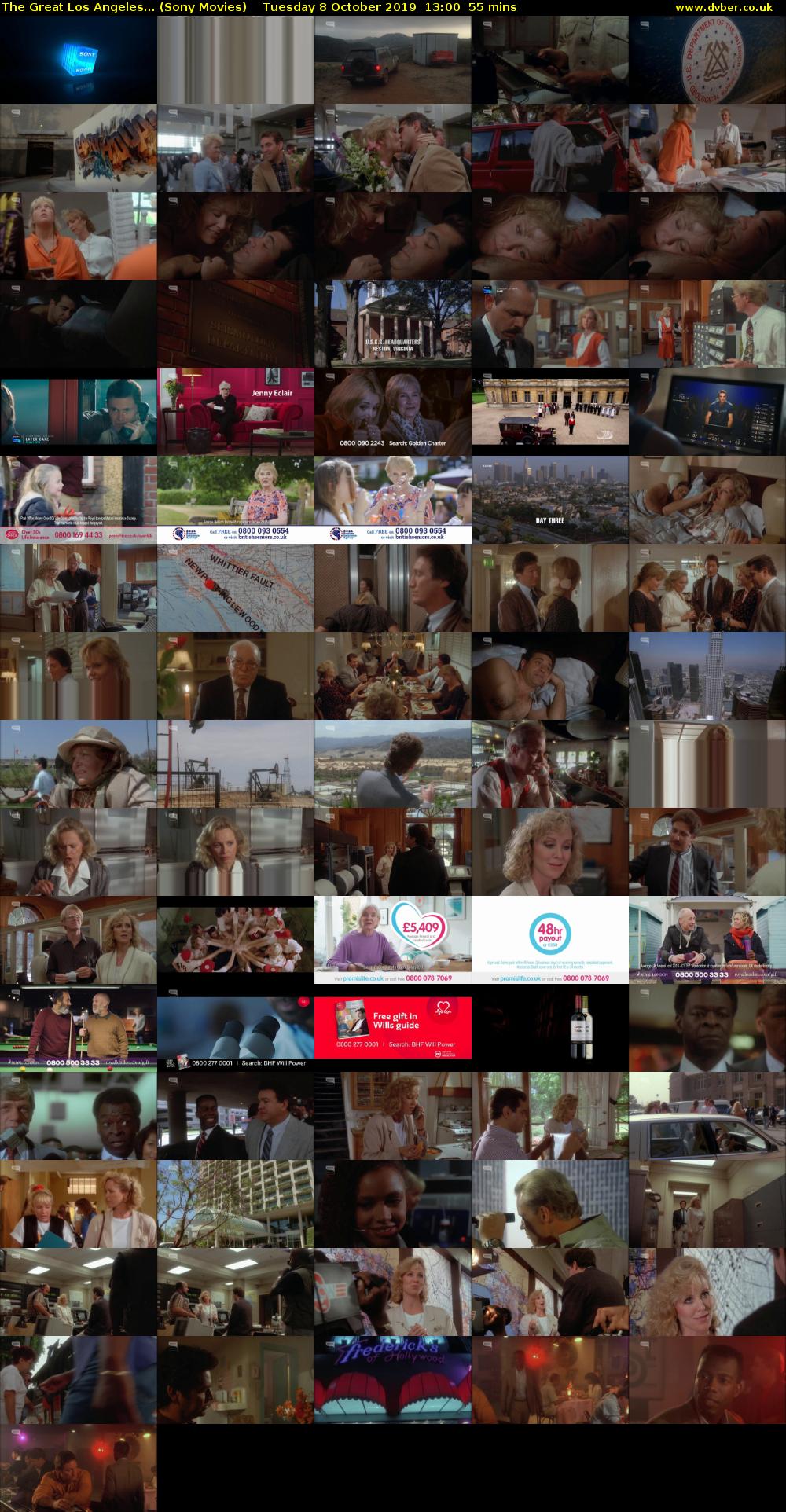 The Great Los Angeles... (Sony Movies) Tuesday 8 October 2019 13:00 - 13:55