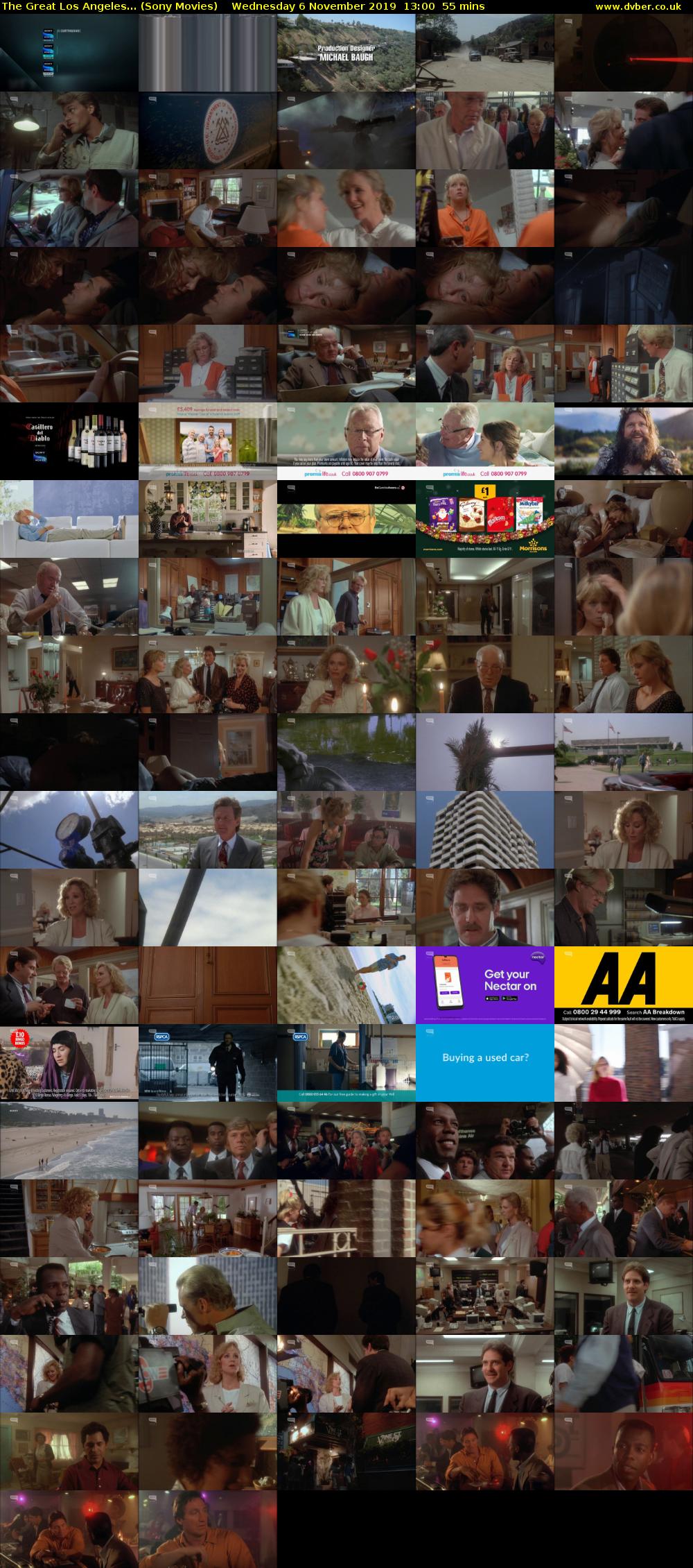 The Great Los Angeles... (Sony Movies) Wednesday 6 November 2019 13:00 - 13:55