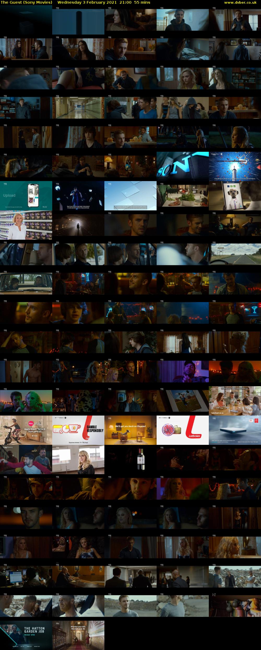 The Guest (Sony Movies) Wednesday 3 February 2021 21:00 - 21:55