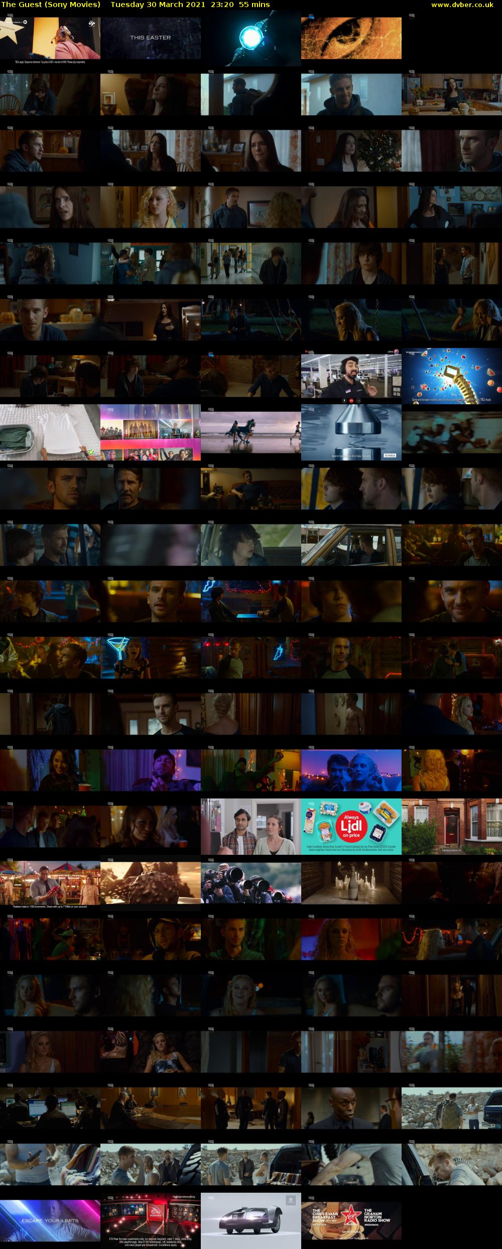 The Guest (Sony Movies) Tuesday 30 March 2021 23:20 - 00:15