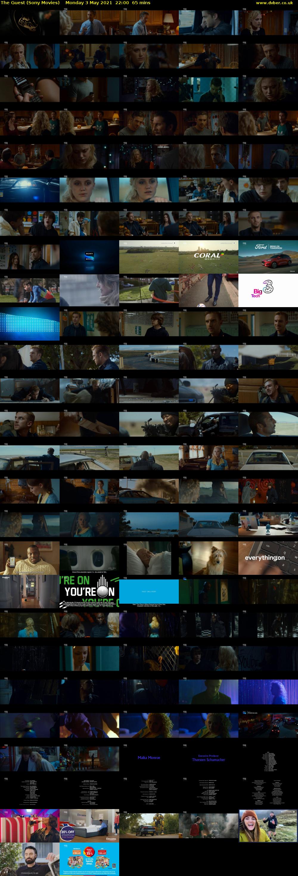 The Guest (Sony Movies) Monday 3 May 2021 22:00 - 23:05
