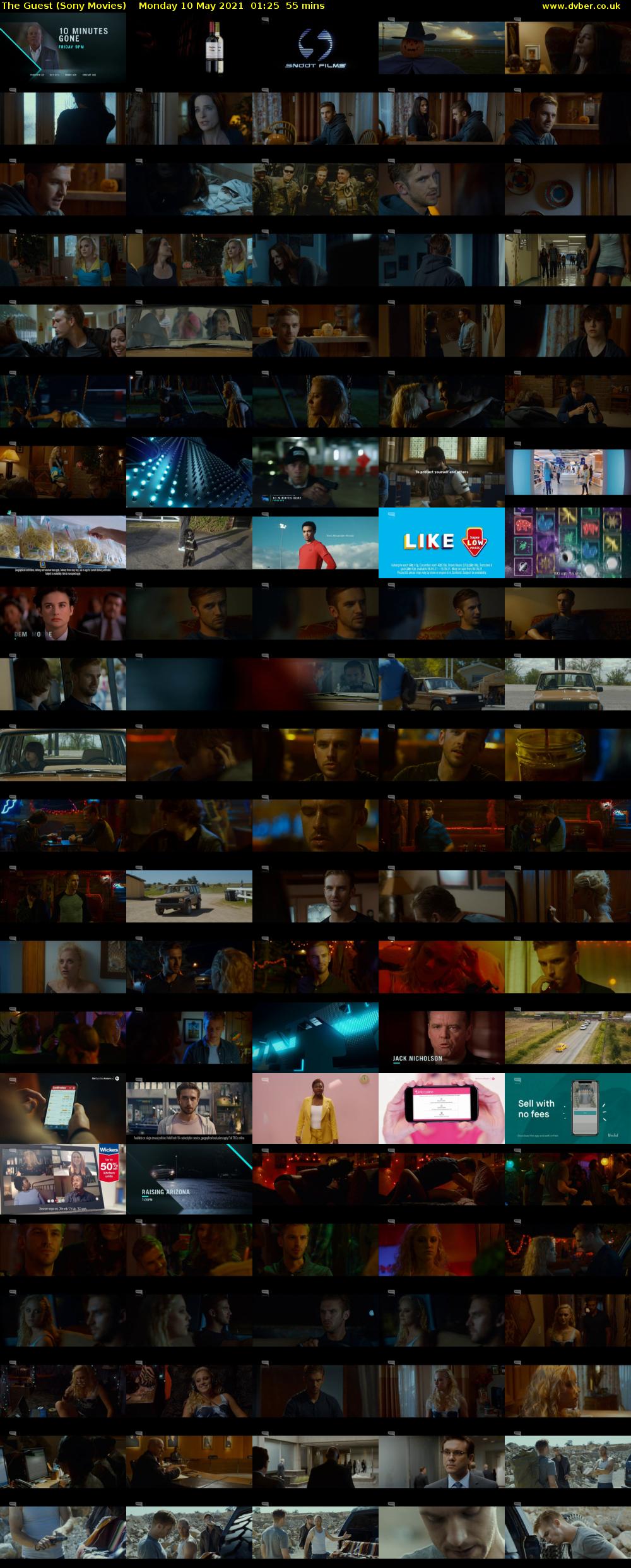 The Guest (Sony Movies) Monday 10 May 2021 01:25 - 02:20