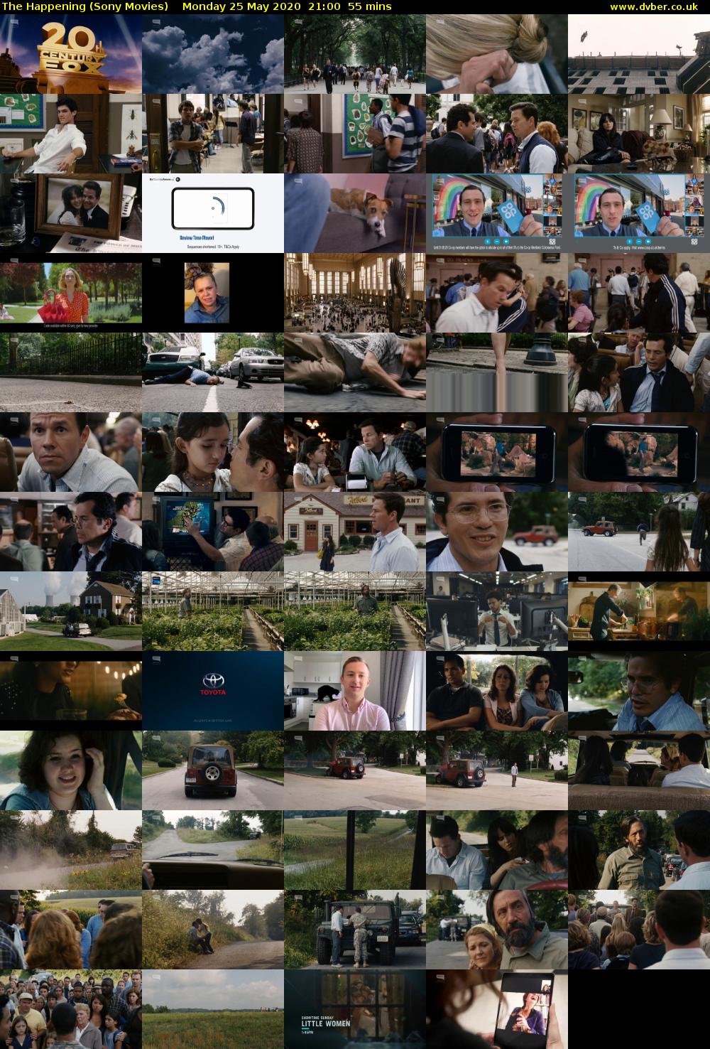 The Happening (Sony Movies) Monday 25 May 2020 21:00 - 21:55