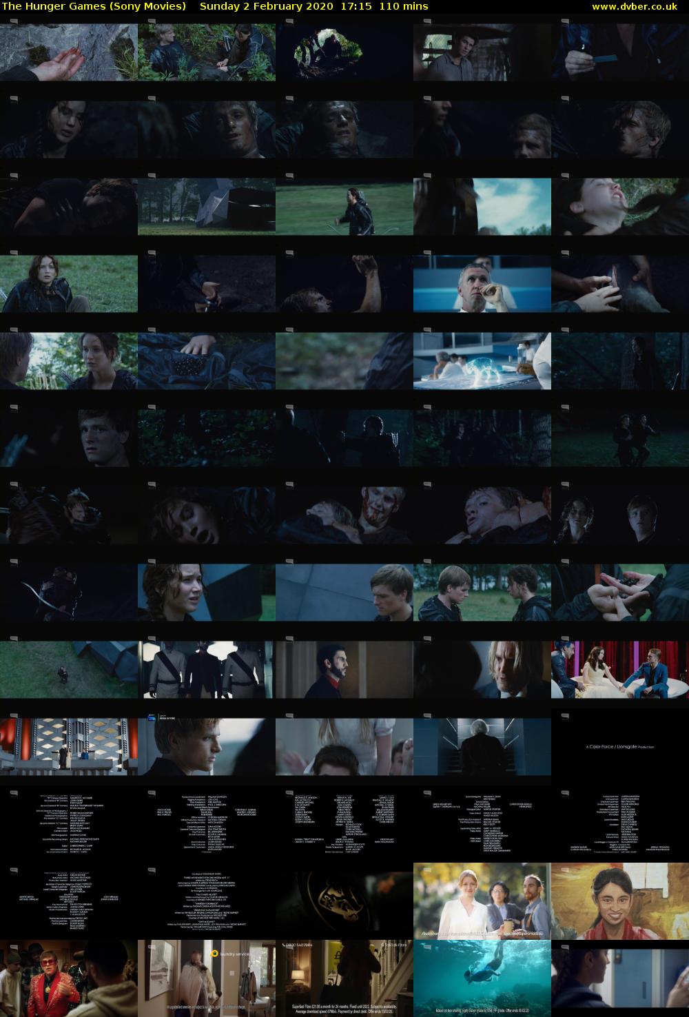 The Hunger Games (Sony Movies) Sunday 2 February 2020 17:15 - 19:05