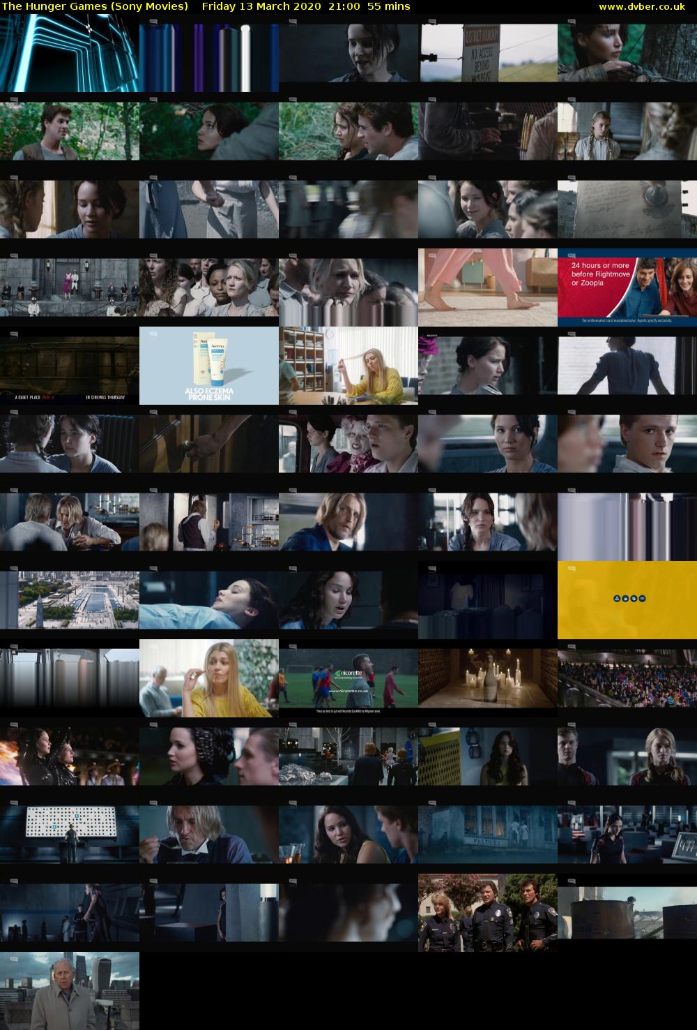 The Hunger Games (Sony Movies) Friday 13 March 2020 21:00 - 21:55