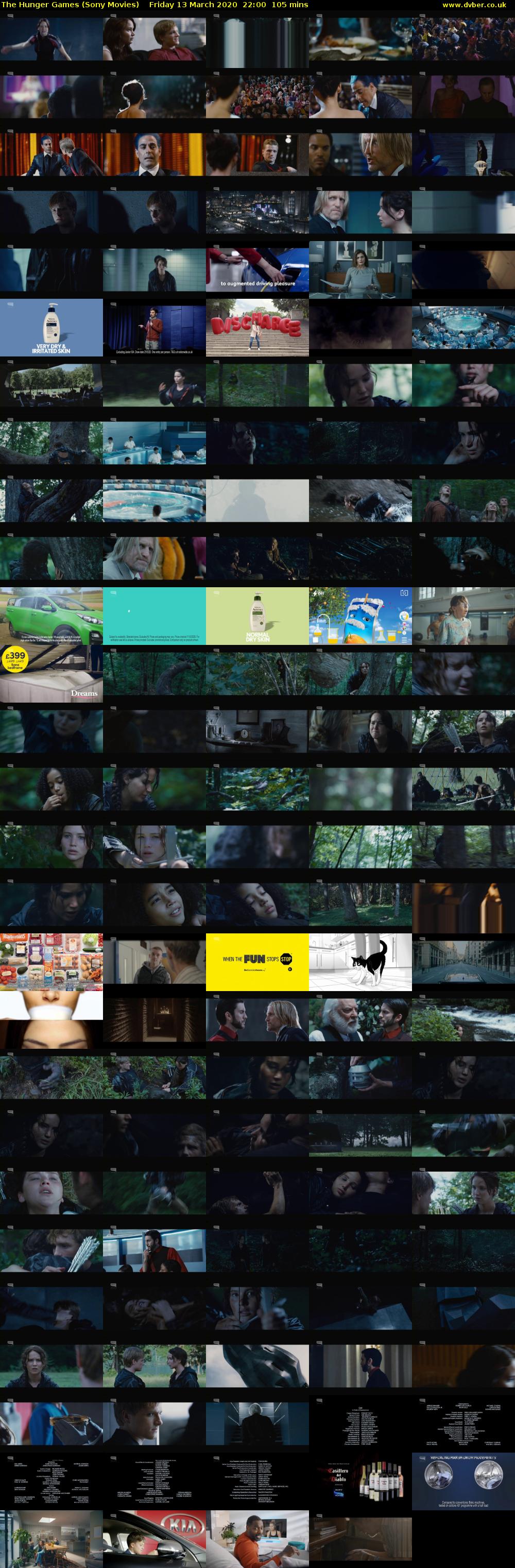 The Hunger Games (Sony Movies) Friday 13 March 2020 22:00 - 23:45