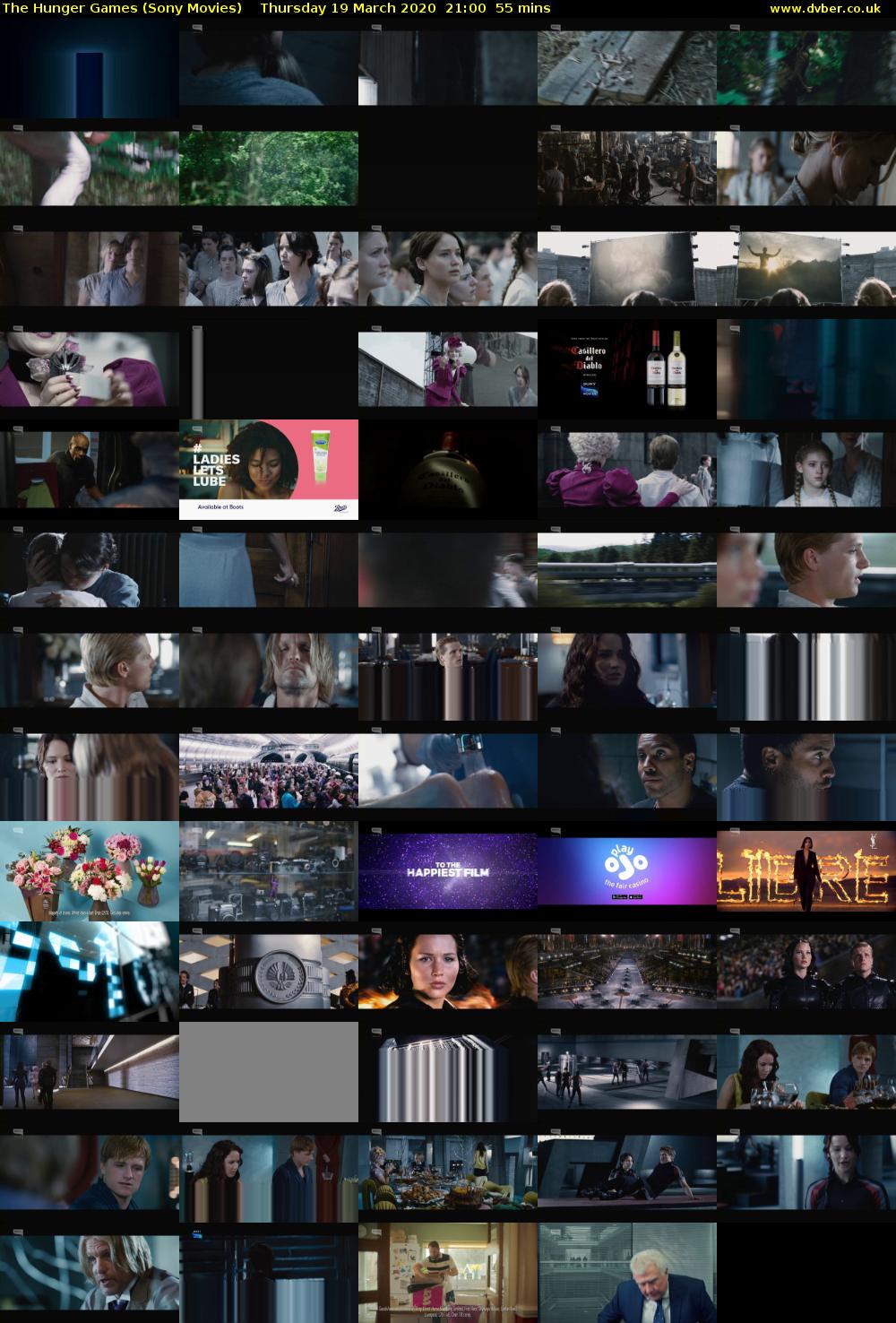 The Hunger Games (Sony Movies) Thursday 19 March 2020 21:00 - 21:55