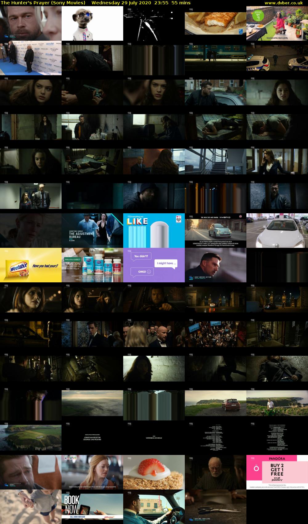 The Hunter's Prayer (Sony Movies) Wednesday 29 July 2020 23:55 - 00:50