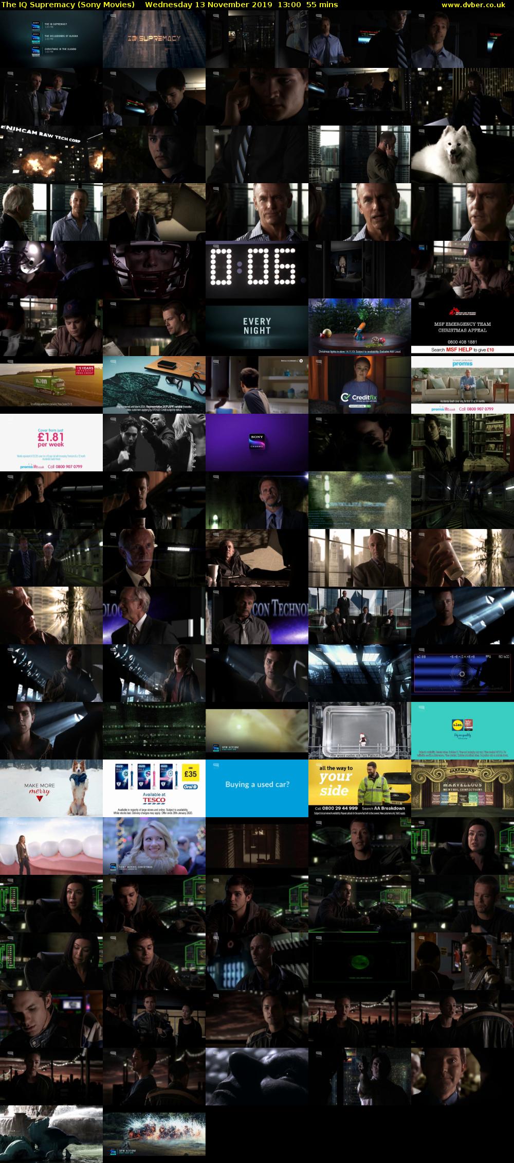The IQ Supremacy (Sony Movies) Wednesday 13 November 2019 13:00 - 13:55
