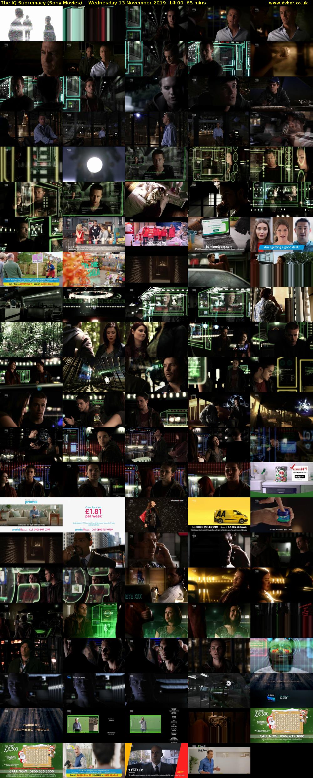The IQ Supremacy (Sony Movies) Wednesday 13 November 2019 14:00 - 15:05
