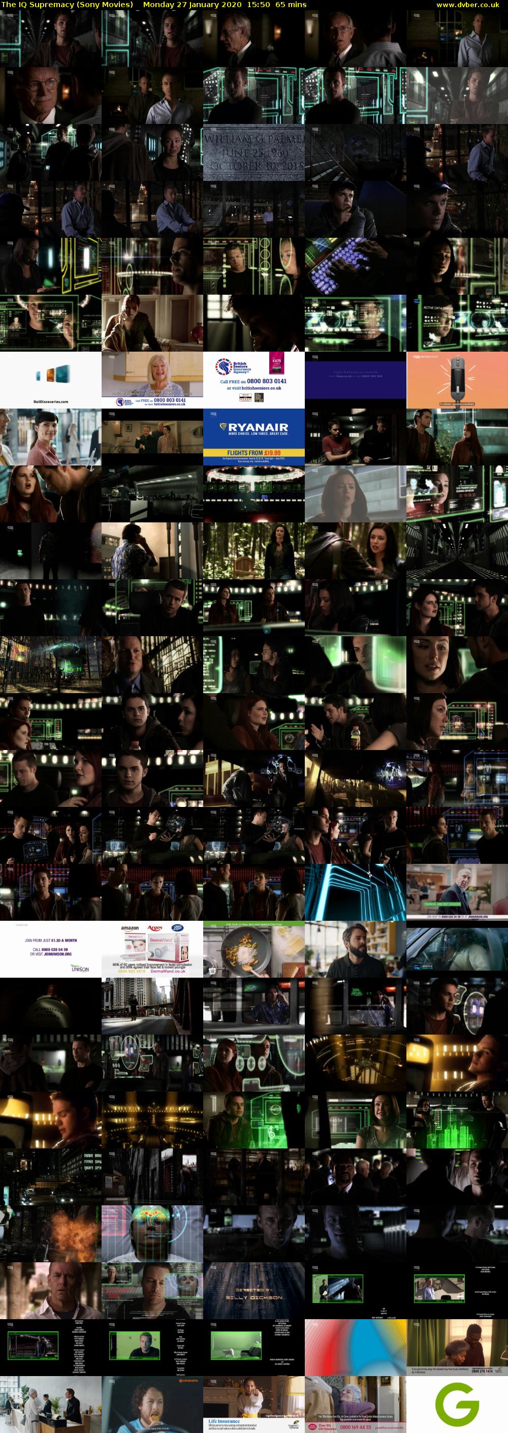 The IQ Supremacy (Sony Movies) Monday 27 January 2020 15:50 - 16:55