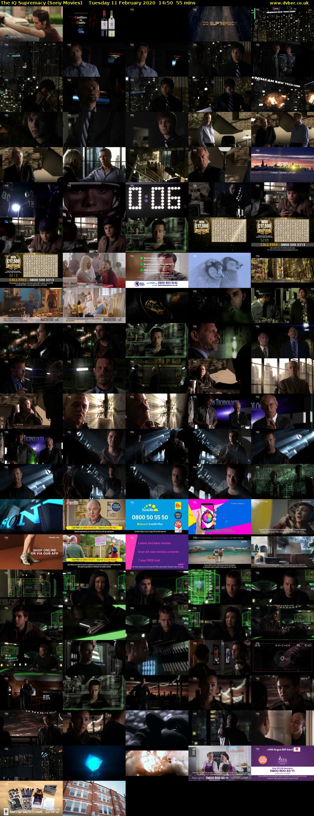 The IQ Supremacy (Sony Movies) Tuesday 11 February 2020 14:50 - 15:45