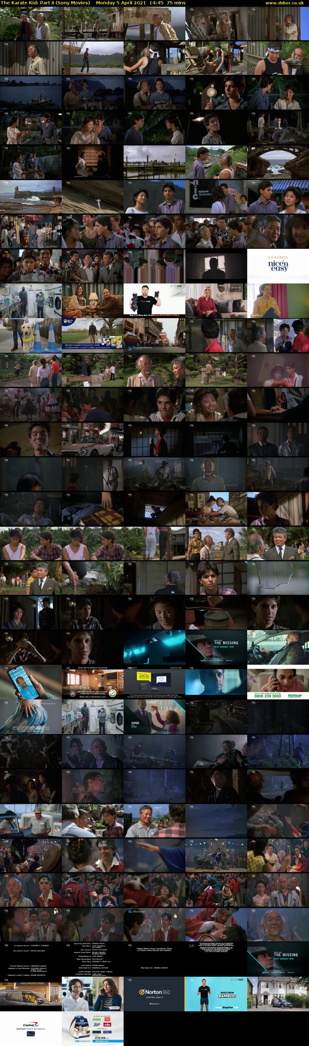 The Karate Kid: Part II (Sony Movies) Monday 5 April 2021 14:45 - 16:00