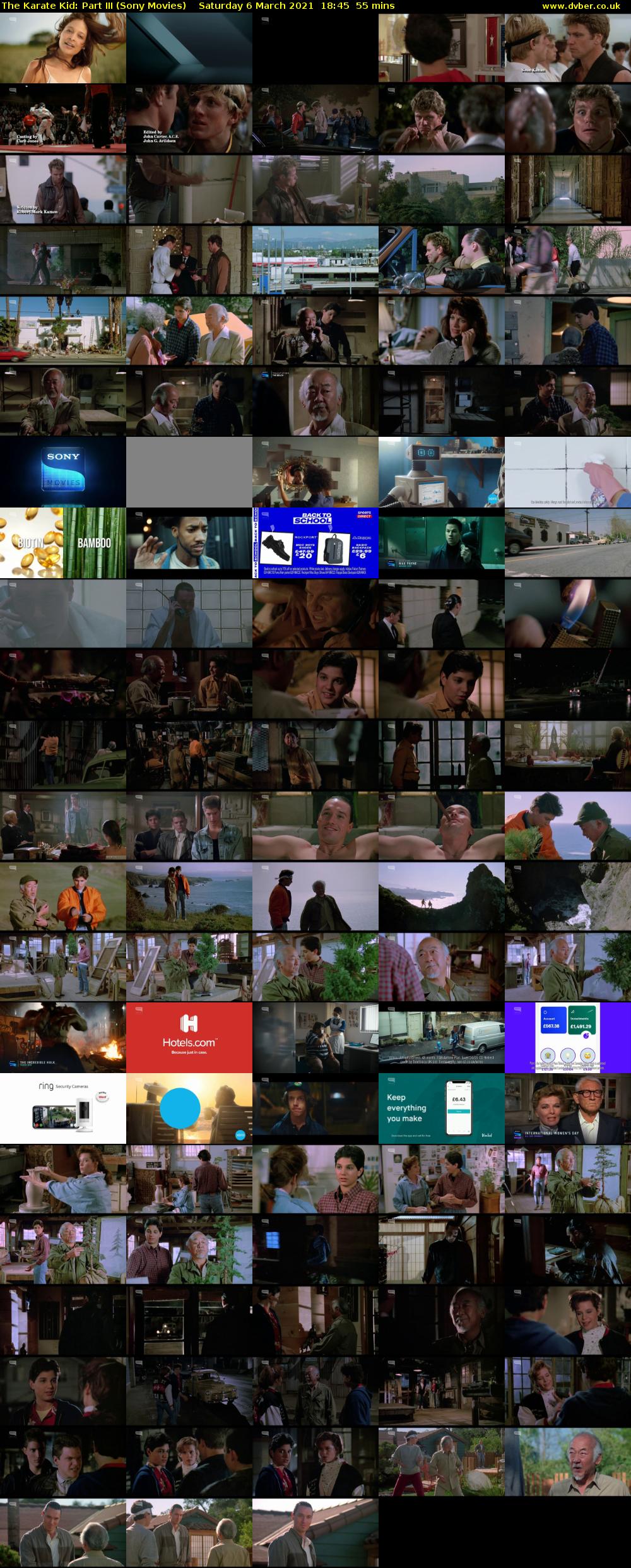 The Karate Kid: Part III (Sony Movies) Saturday 6 March 2021 18:45 - 19:40