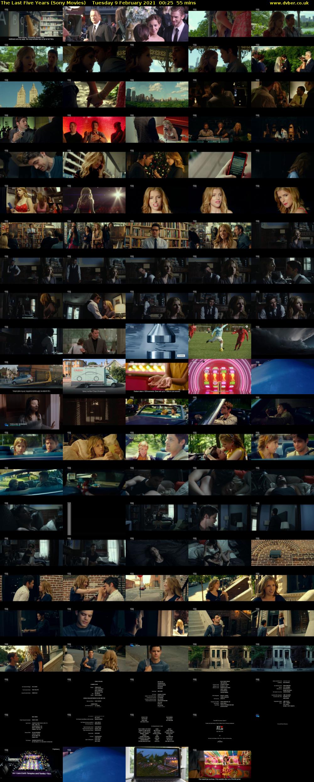 The Last Five Years (Sony Movies) Tuesday 9 February 2021 00:25 - 01:20