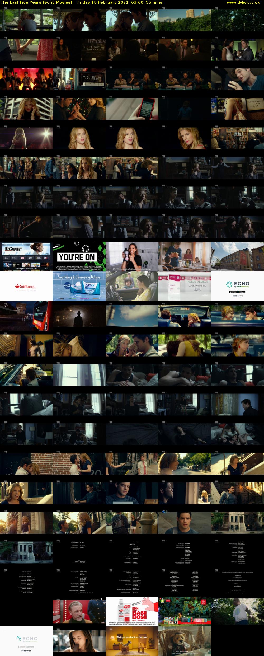 The Last Five Years (Sony Movies) Friday 19 February 2021 03:00 - 03:55