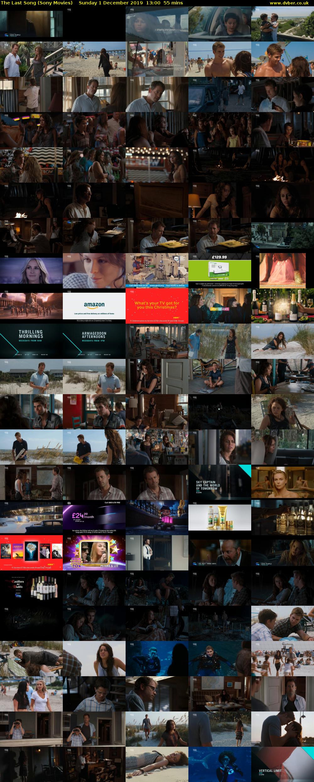 The Last Song (Sony Movies) Sunday 1 December 2019 13:00 - 13:55