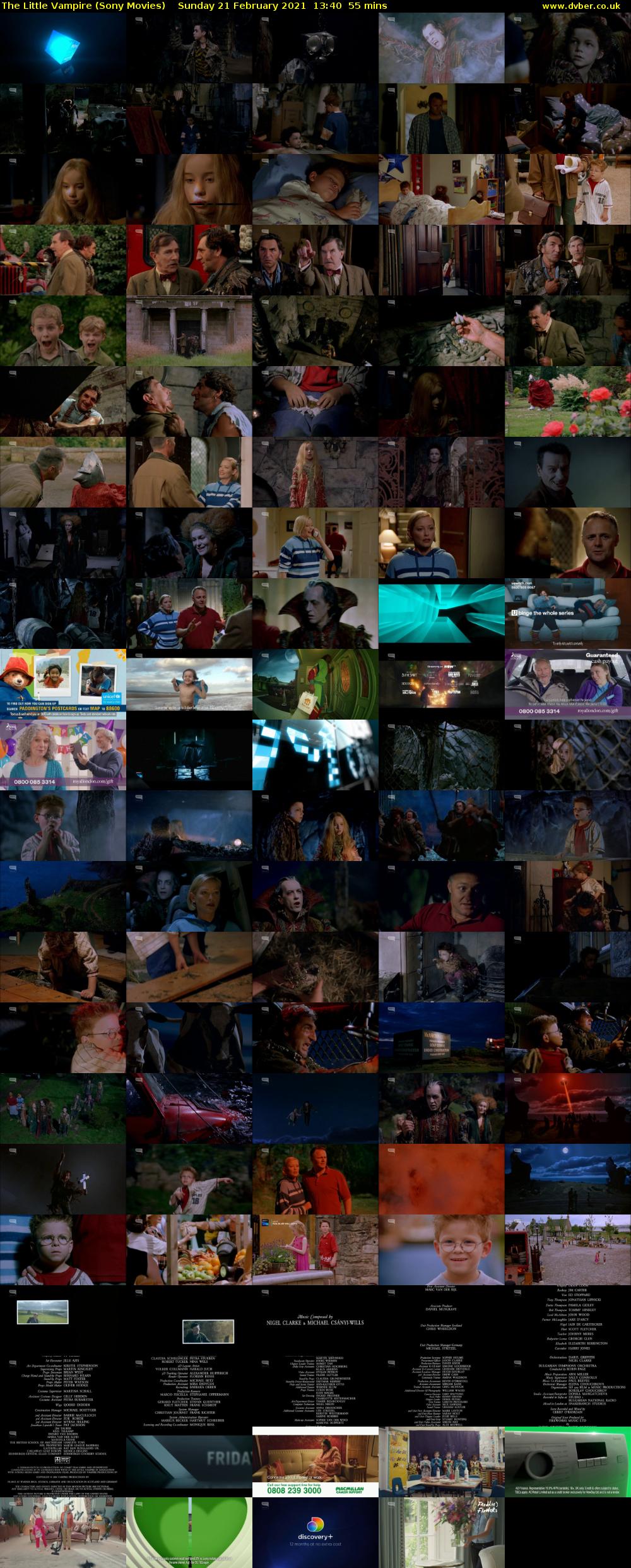 The Little Vampire (Sony Movies) Sunday 21 February 2021 13:40 - 14:35
