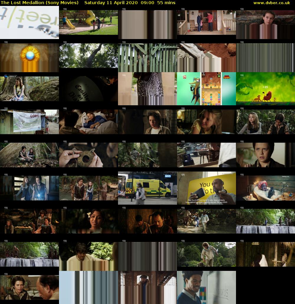The Lost Medallion (Sony Movies) Saturday 11 April 2020 09:00 - 09:55
