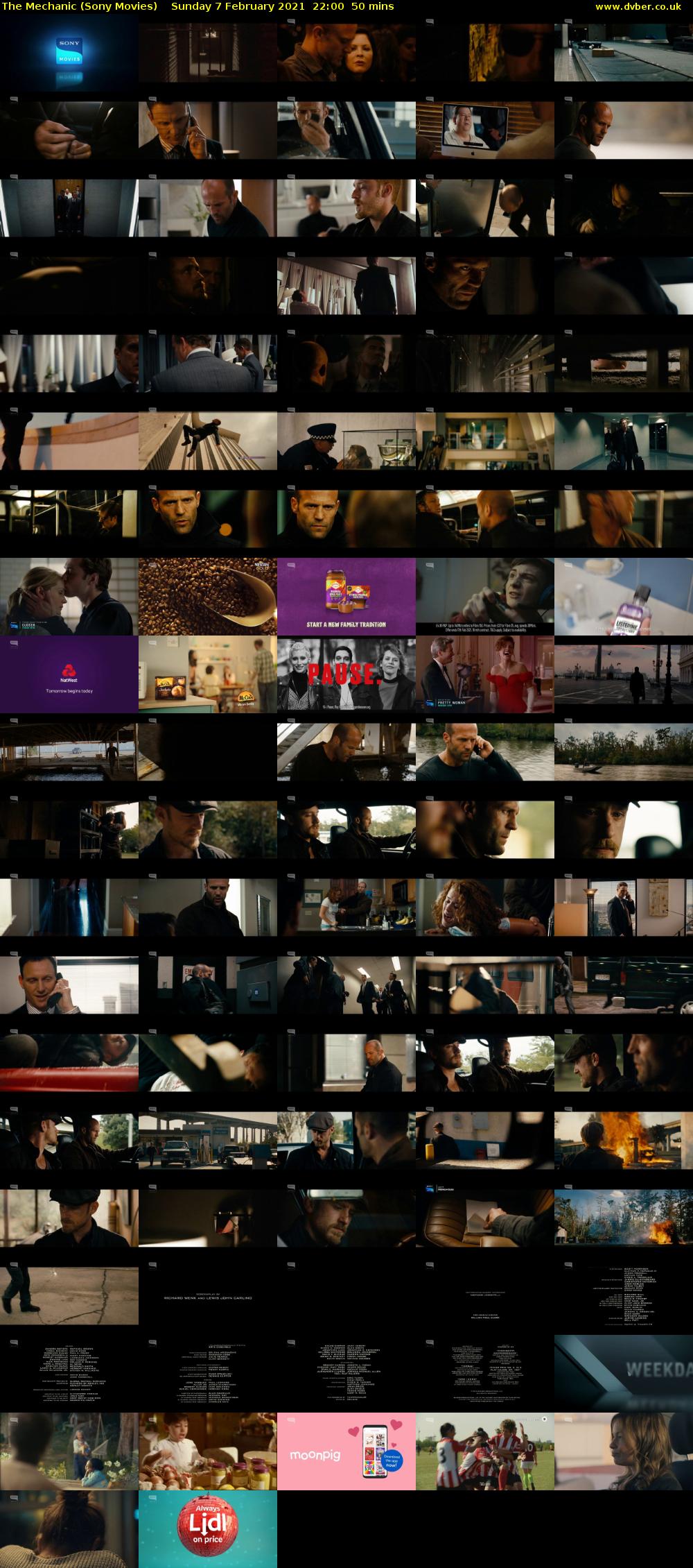 The Mechanic (Sony Movies) Sunday 7 February 2021 22:00 - 22:50