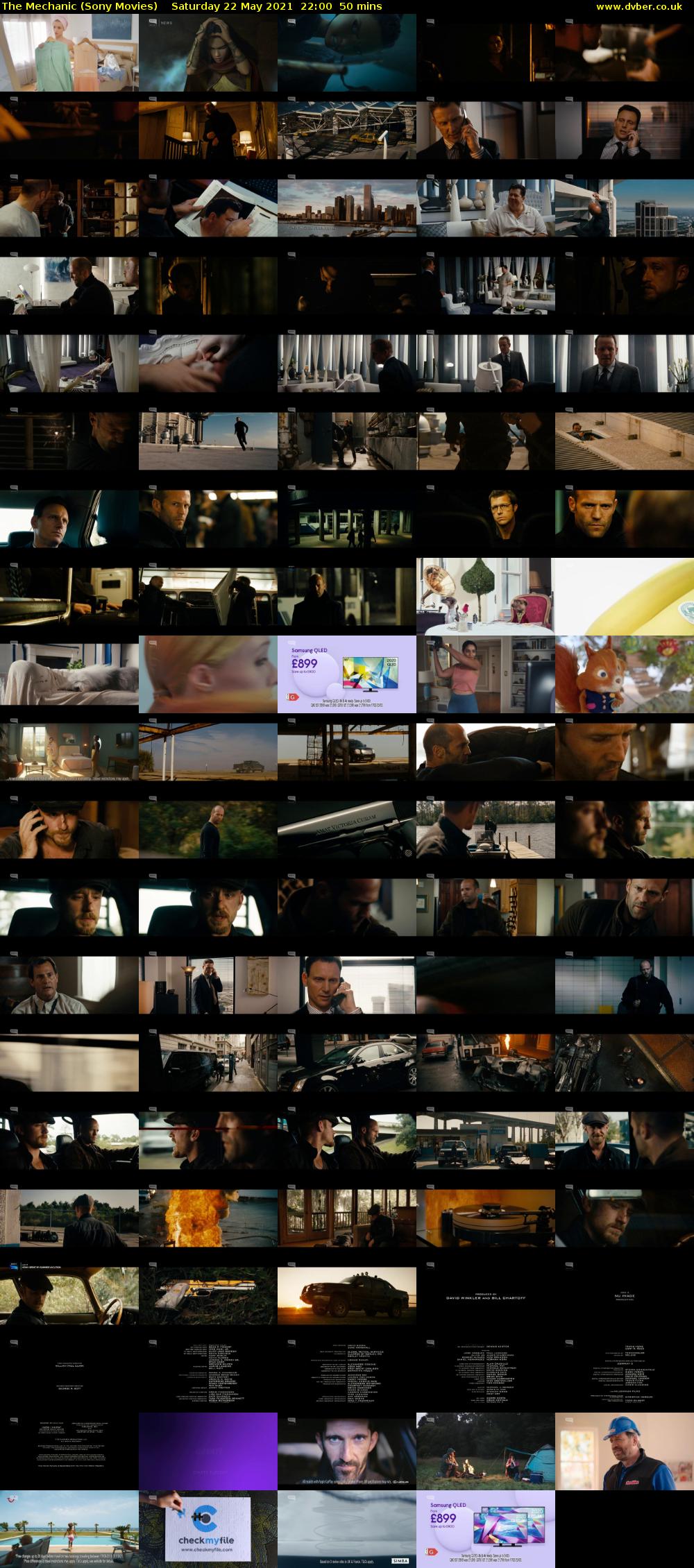 The Mechanic (Sony Movies) Saturday 22 May 2021 22:00 - 22:50