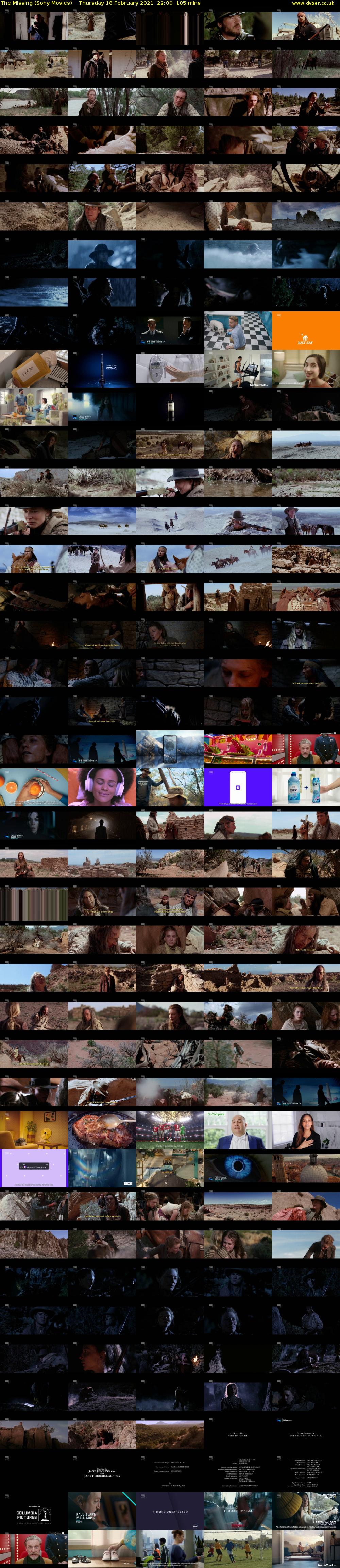 The Missing (Sony Movies) Thursday 18 February 2021 22:00 - 23:45