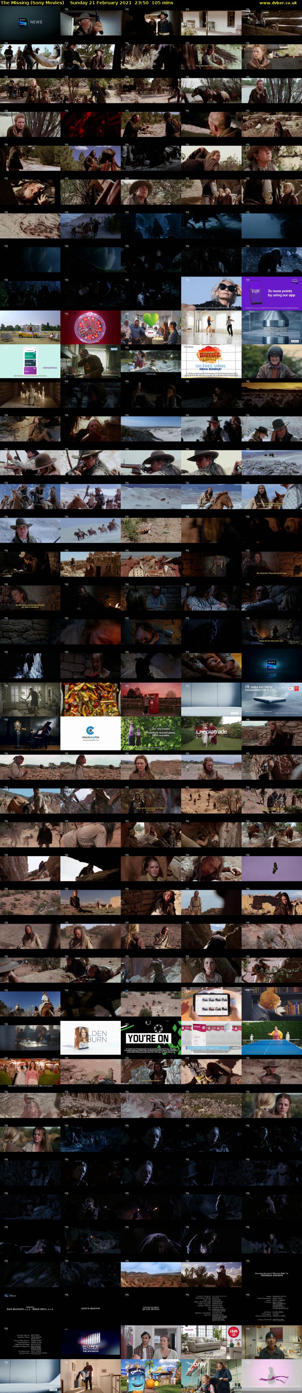 The Missing (Sony Movies) Sunday 21 February 2021 23:50 - 01:35