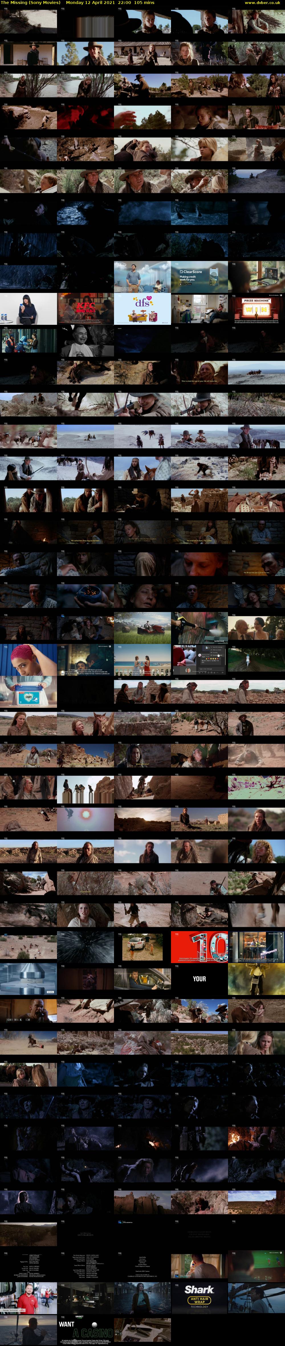 The Missing (Sony Movies) Monday 12 April 2021 22:00 - 23:45