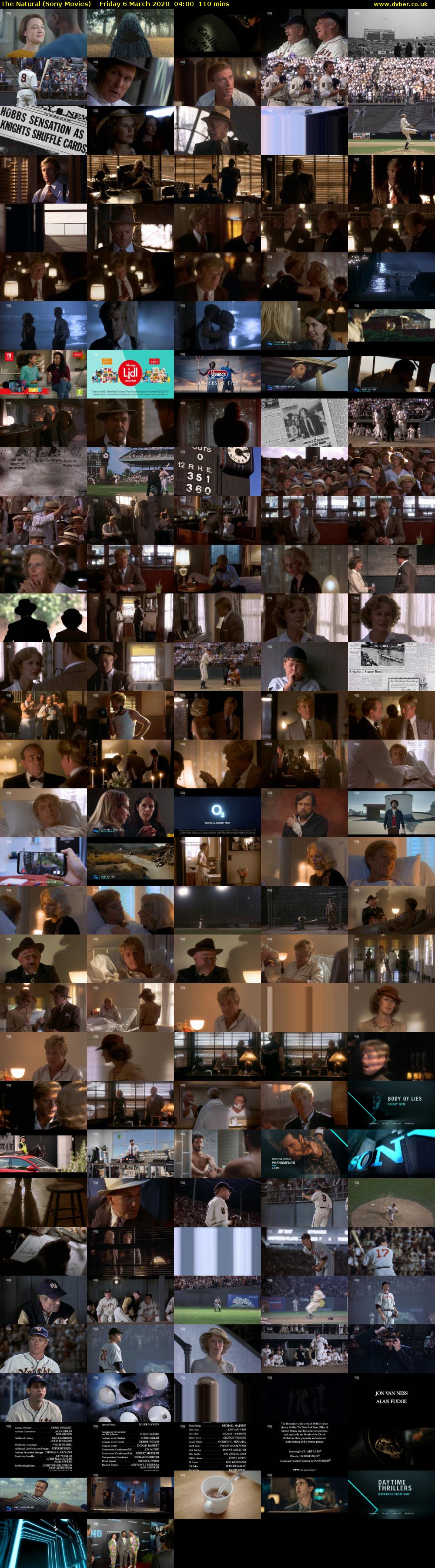 The Natural (Sony Movies) Friday 6 March 2020 04:00 - 05:50