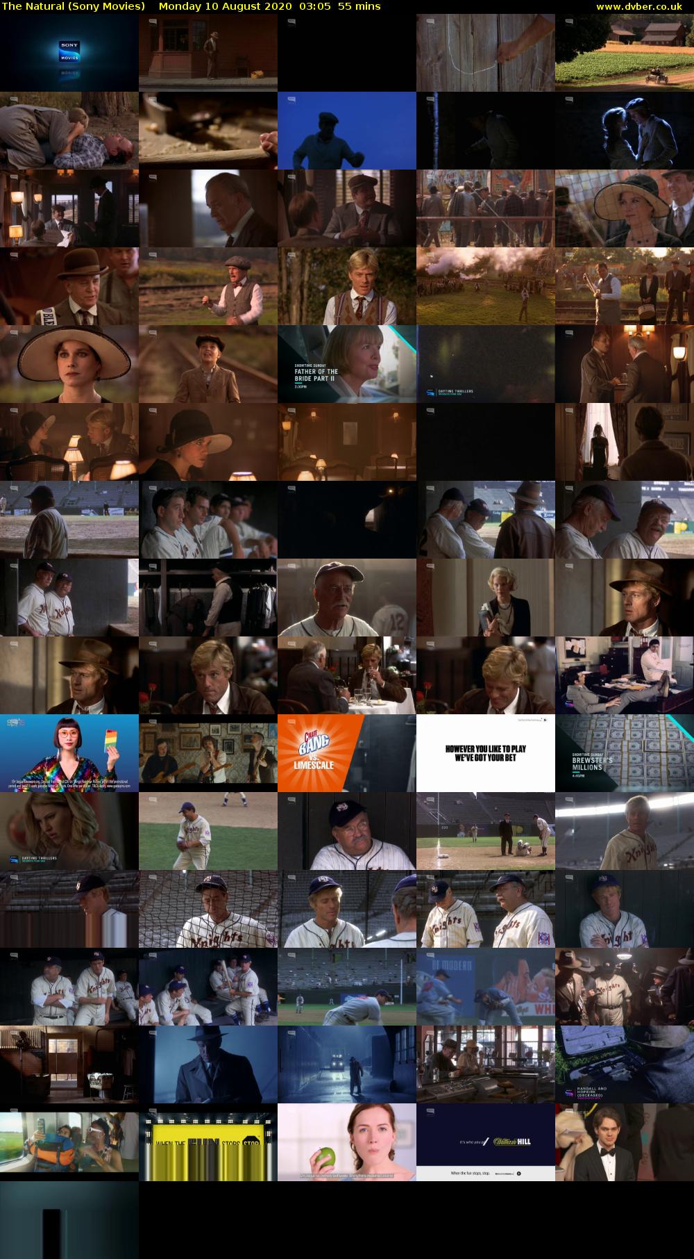 The Natural (Sony Movies) Monday 10 August 2020 03:05 - 04:00