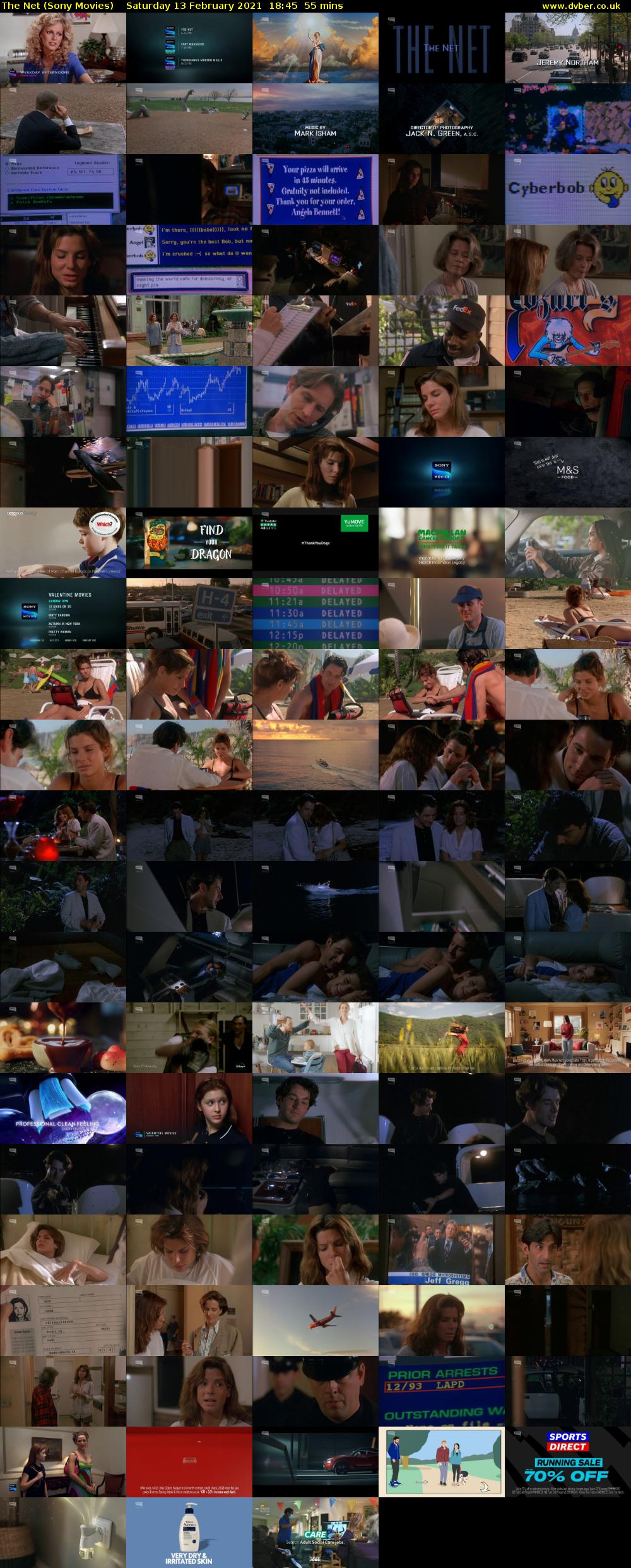 The Net (Sony Movies) Saturday 13 February 2021 18:45 - 19:40