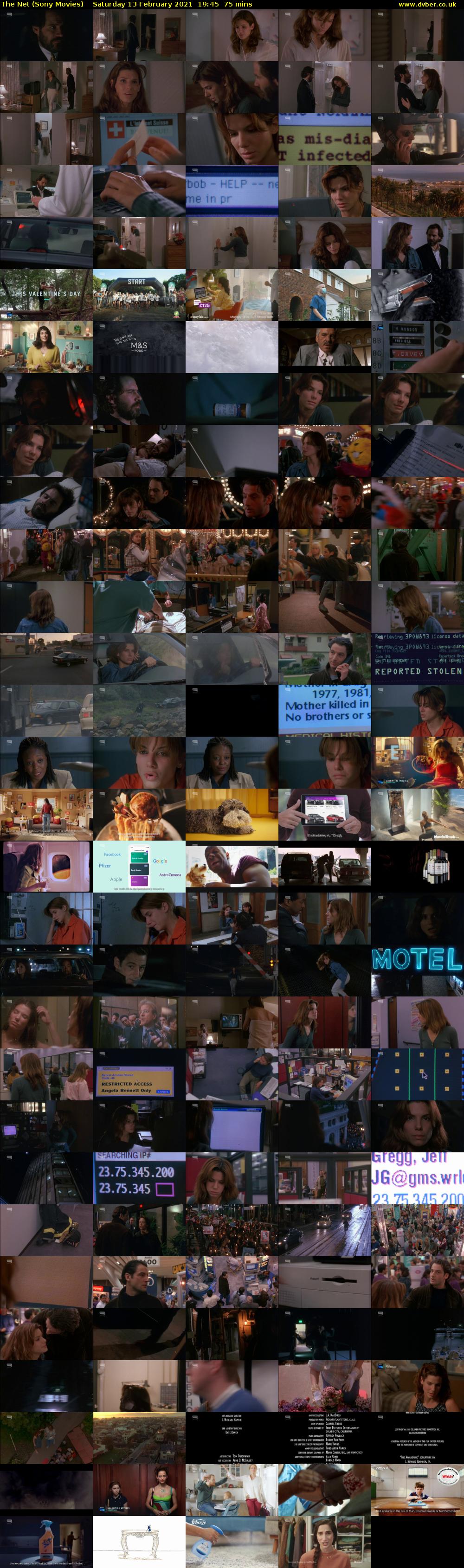 The Net (Sony Movies) Saturday 13 February 2021 19:45 - 21:00