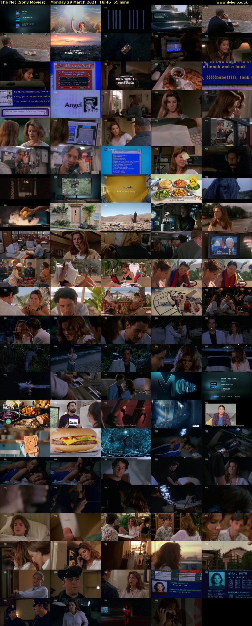The Net (Sony Movies) Monday 29 March 2021 18:45 - 19:40