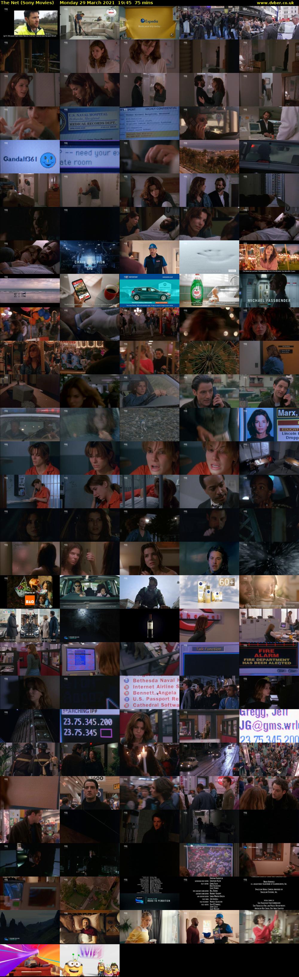 The Net (Sony Movies) Monday 29 March 2021 19:45 - 21:00