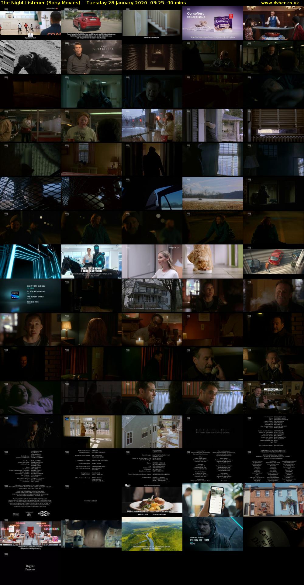 The Night Listener (Sony Movies) Tuesday 28 January 2020 03:25 - 04:05