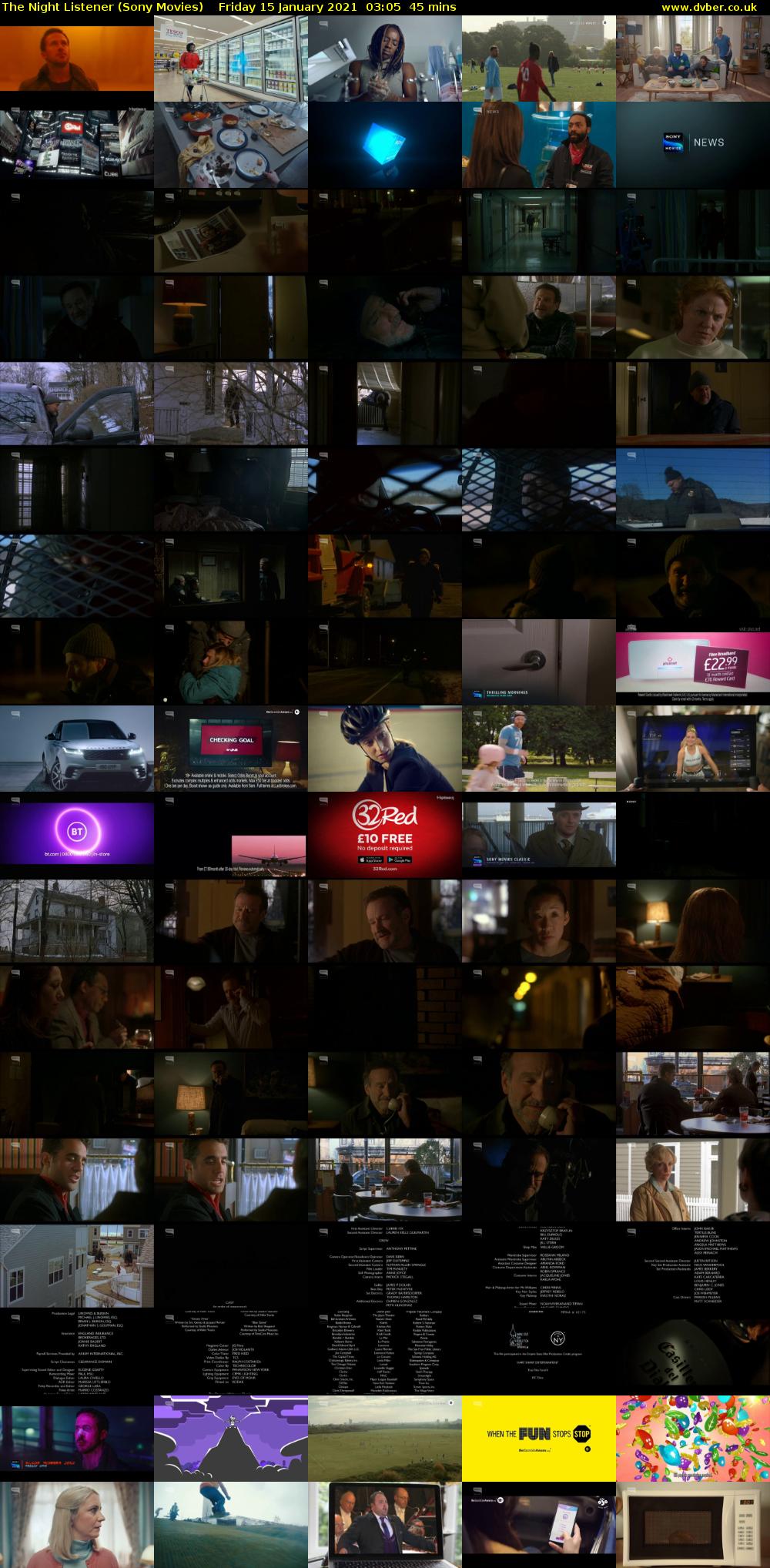 The Night Listener (Sony Movies) Friday 15 January 2021 03:05 - 03:50