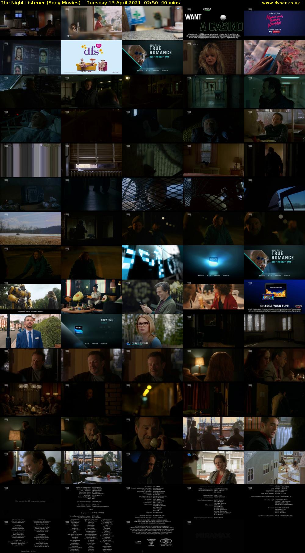 The Night Listener (Sony Movies) Tuesday 13 April 2021 02:50 - 03:30