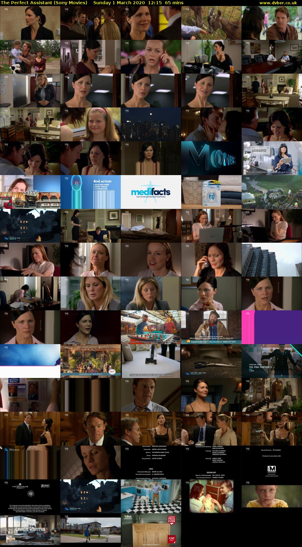 The Perfect Assistant (Sony Movies) Sunday 1 March 2020 12:15 - 13:20