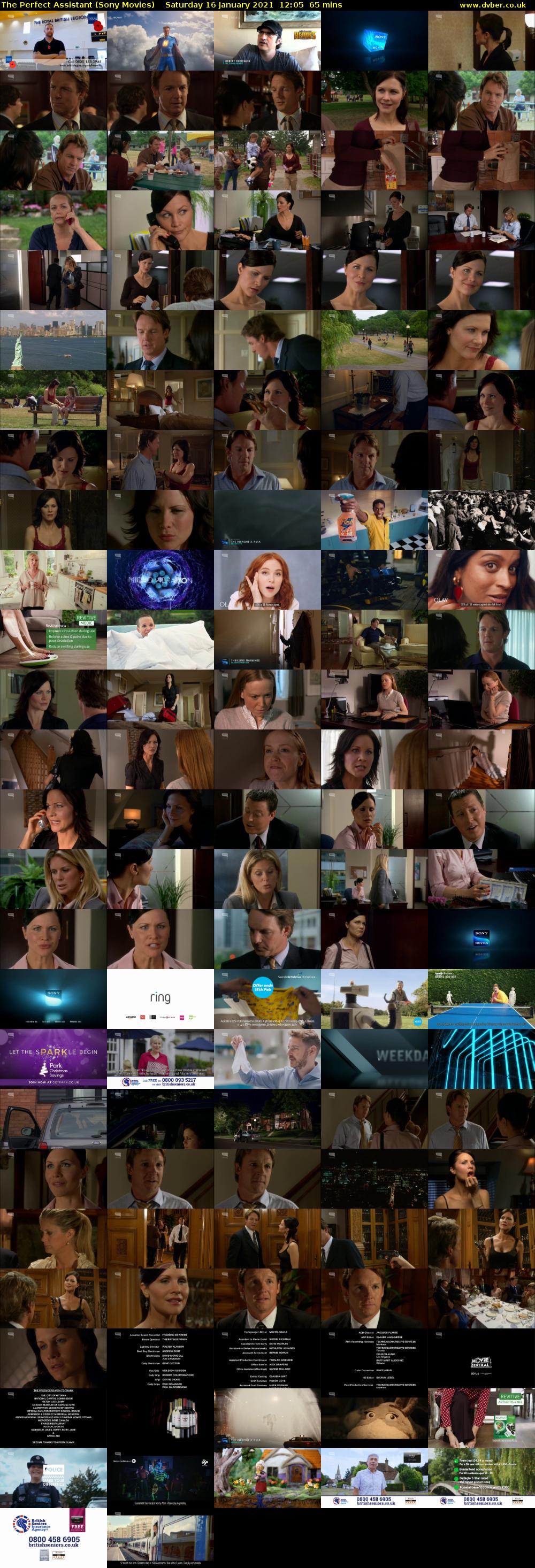 The Perfect Assistant (Sony Movies) Saturday 16 January 2021 12:05 - 13:10