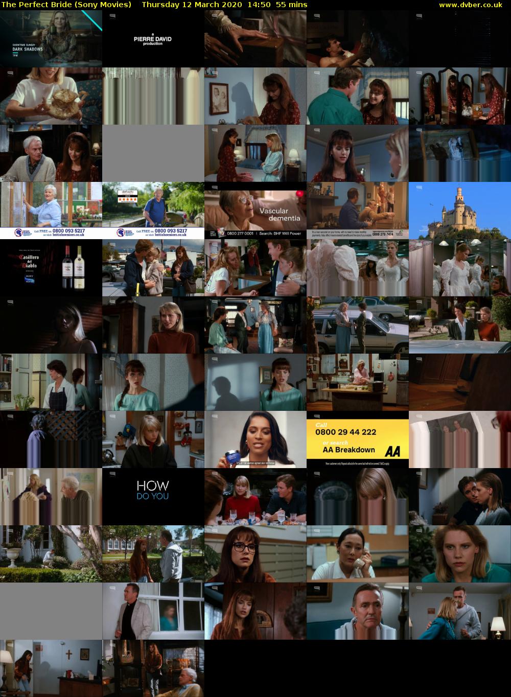 The Perfect Bride (Sony Movies) Thursday 12 March 2020 14:50 - 15:45